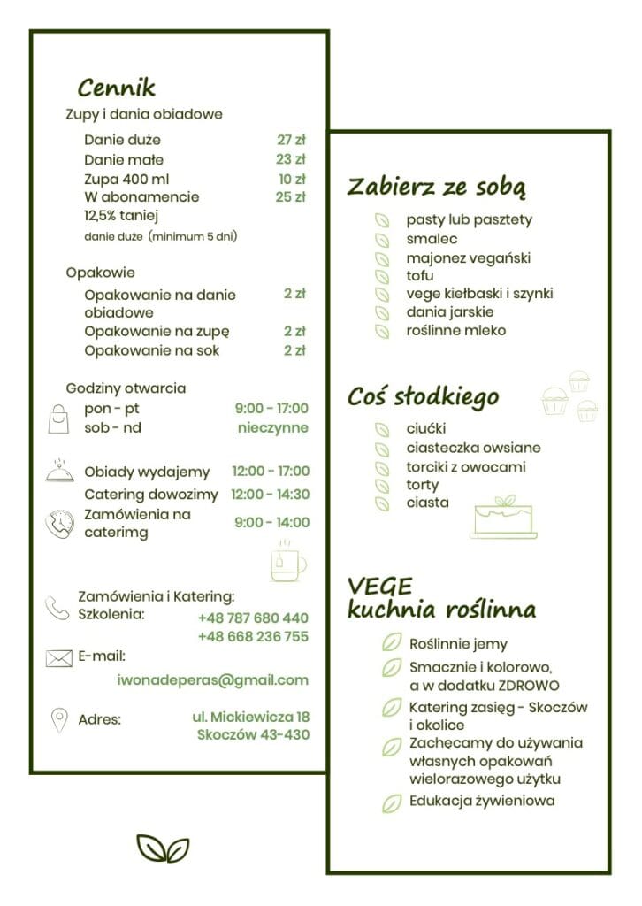 Oferta - Vege Kuchnia Roślinna -wrzesień 2026